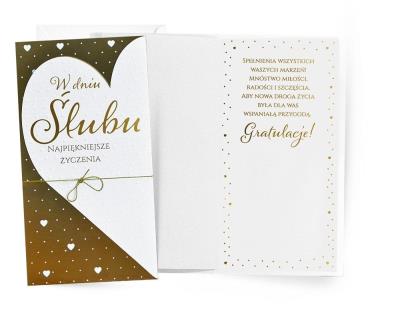 Opakowanie Karnet Ślub