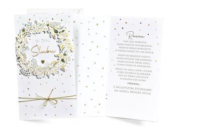 Opakowanie Karnet Ślub