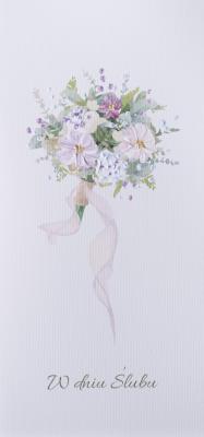 Opakowanie Karnet Ślub - Bukiet