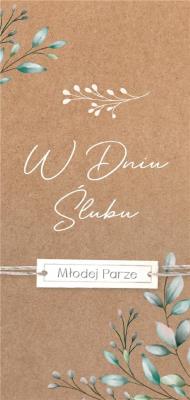 Opakowanie Karnet ślub DL-120