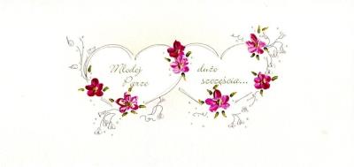 Karnet Ślub DL S36 - Młodej Parze dużo szczęścia. Wydawca: MAK. SmakLiter.pl Opakowanie Karnet Ślub DL S36 - Młodej Parze dużo szczęścia