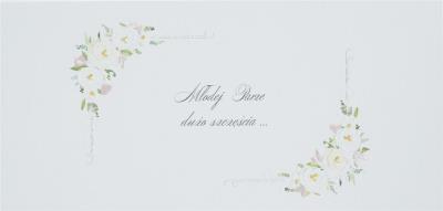 Karnet Ślub DL S48 - Młodej Parze dużo szczęścia. Wydawca: MAK. SmakLiter.pl Opakowanie Karnet Ślub DL S48 - Młodej Parze dużo szczęścia