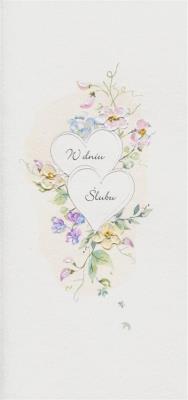 Karnet Ślub DL S60 - Dwa serca. Wydawca: MAK. SmakLiter.pl Opakowanie Karnet Ślub DL S60 - Dwa serca