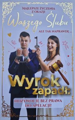 Opakowanie Karnet Ślub - Kajdanki