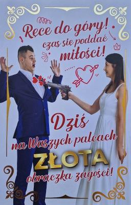 Opakowanie Karnet Ślub - Pistolet