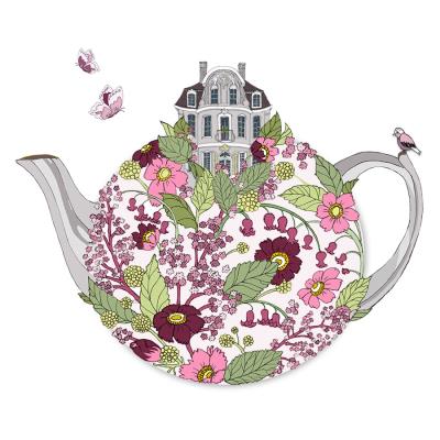 Opakowanie Karnet Swarovski kwadrat CL2401 Dom w czajniku