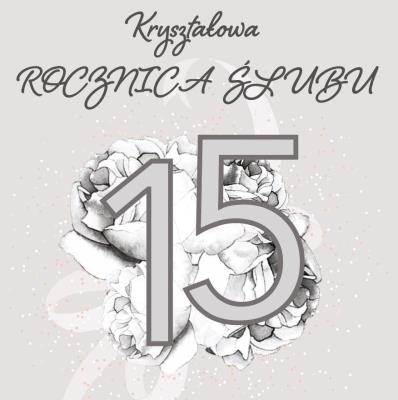 Opakowanie Karnet Swarovski kwadrat CL4405 Rocznica Ślubu 15