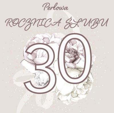 Opakowanie Karnet Swarovski kwadrat CL4408 Rocznica Ślubu 30