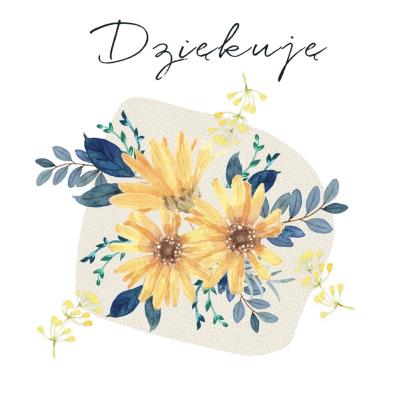 Opakowanie Karnet Swarovski kwadrat CL4511_PO Dziękuję