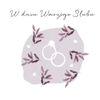 Opakowanie Karnet Swarovski kwadrat CL4516_PO Ślub obrączki