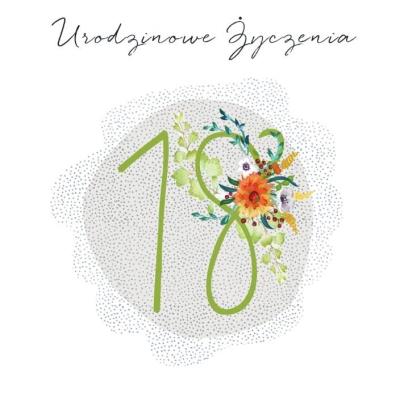 Opakowanie Karnet Swarovski kwadrat CL4518_PO Urodziny 18