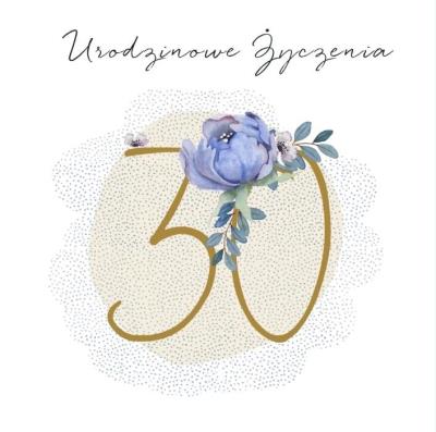 Opakowanie Karnet Swarovski kwadrat CL4530_PO Urodziny 30