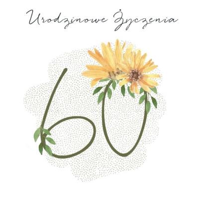 Opakowanie Karnet Swarovski kwadrat CL4560_PO Urodziny 60