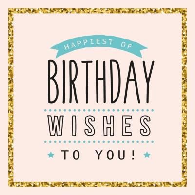 Opakowanie Karnet UK 7960 - Urodziny. Ramka złota