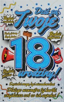 Opakowanie Karnet Urodzinowy 18