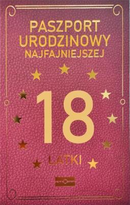 Opakowanie Karnet Urodzinowy 18 JCX - 034