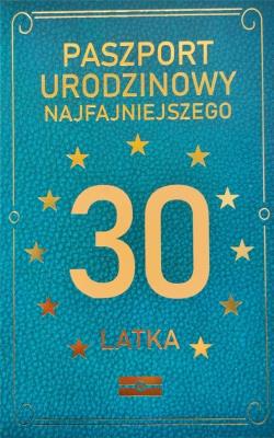 Opakowanie Karnet Urodzinowy 30 JCX - 035