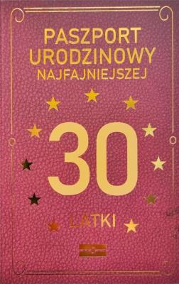 Opakowanie Karnet Urodzinowy 30 JCX - 036
