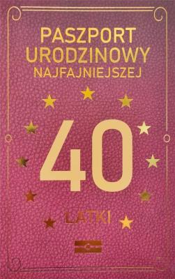 Opakowanie Karnet Urodzinowy 40 JCX - 038