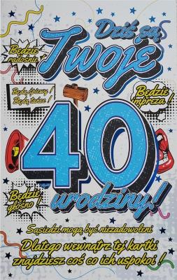 Opakowanie Karnet Urodzinowy 40