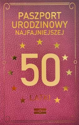 Opakowanie Karnet Urodzinowy 50 JCX - 040