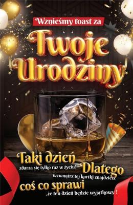 Opakowanie Karnet Urodzinowy + naklejka