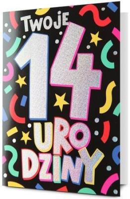 Opakowanie Karnet Urodziny 14