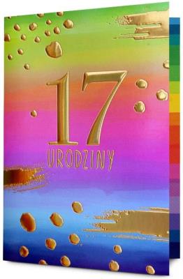 Opakowanie Karnet Urodziny 17 HM200-3196