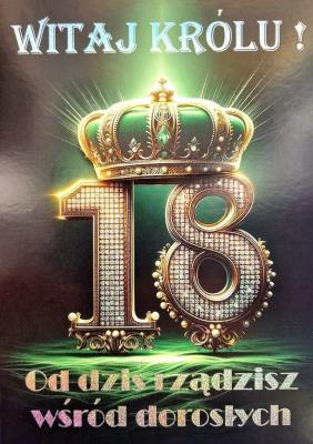 Opakowanie Karnet Urodziny 18 3K