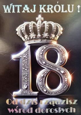 Opakowanie Karnet Urodziny 18 3K