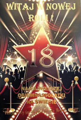 Opakowanie Karnet Urodziny 18 4K