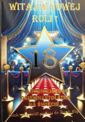 Opakowanie Karnet Urodziny 18 4K