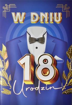 Opakowanie Karnet Urodziny 18