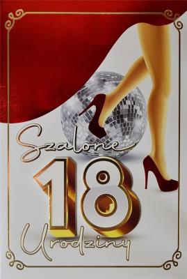 Opakowanie Karnet Urodziny 18