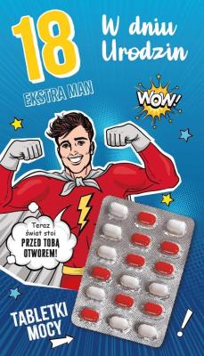 Opakowanie Karnet Urodziny 18