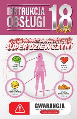 Opakowanie Karnet Urodziny 18