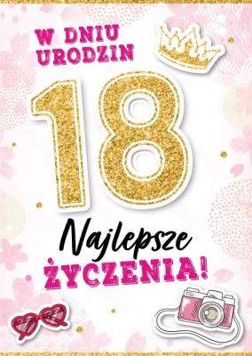 Opakowanie Karnet Urodziny 18