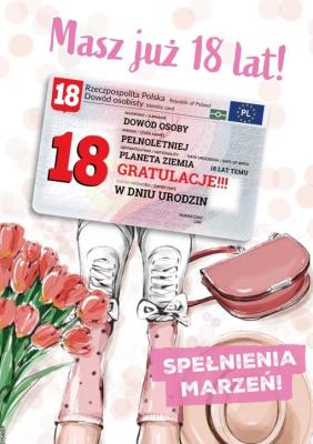 Okładka książki Karnet urodziny 18