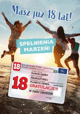 Okładka książki Karnet urodziny 18