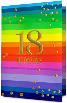 Opakowanie Karnet Urodziny 18 HM200-3197