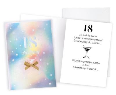 Opakowanie Karnet Urodziny 18