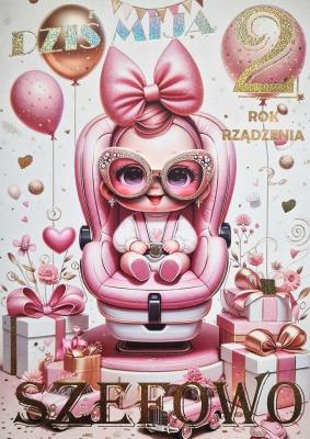 Opakowanie Karnet Urodziny 2 3K