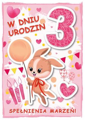 Opakowanie Karnet Urodziny 3