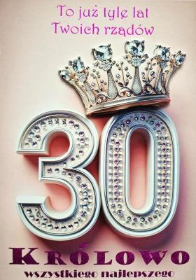 Opakowanie Karnet Urodziny 30 3K