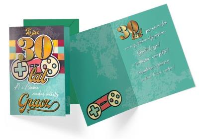 Opakowanie Karnet Urodziny 30