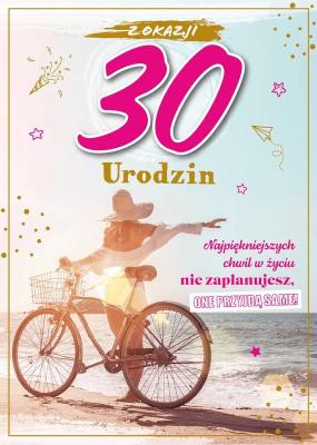Opakowanie Karnet Urodziny 30