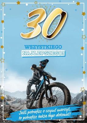 Opakowanie Karnet Urodziny 30