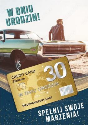 Opakowanie Karnet Urodziny 30