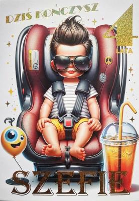 Opakowanie Karnet Urodziny 4 3K