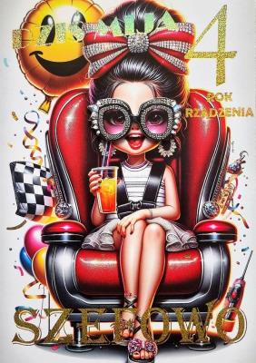 Opakowanie Karnet Urodziny 4 3K